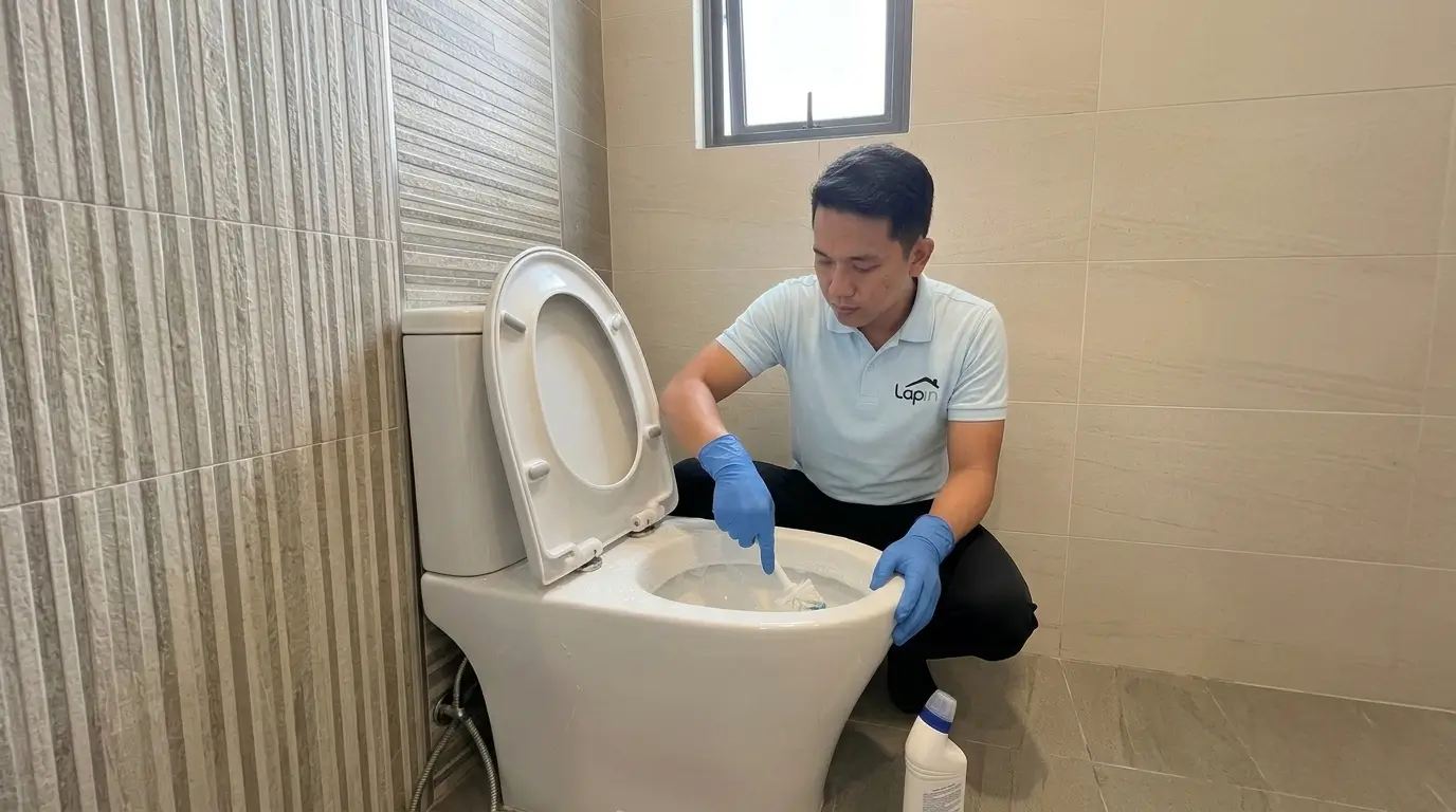 Deep Cleaning Toilet — kerak dan noda hilang