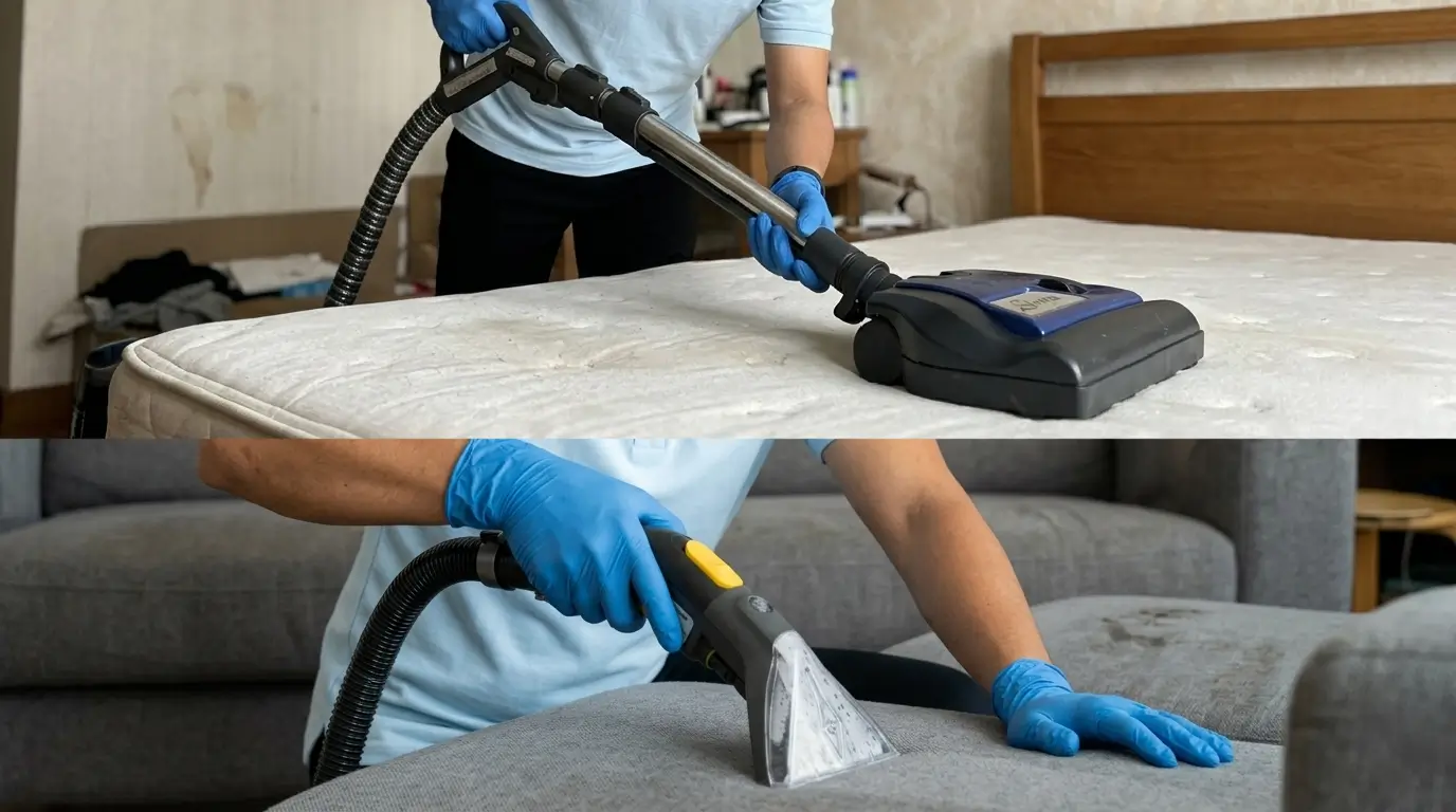 Cuci Kasur dan Sofa — mesin ekstraksi profesional